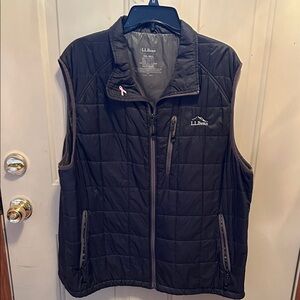 L.L. Bean Men's Dark Quilted Vest